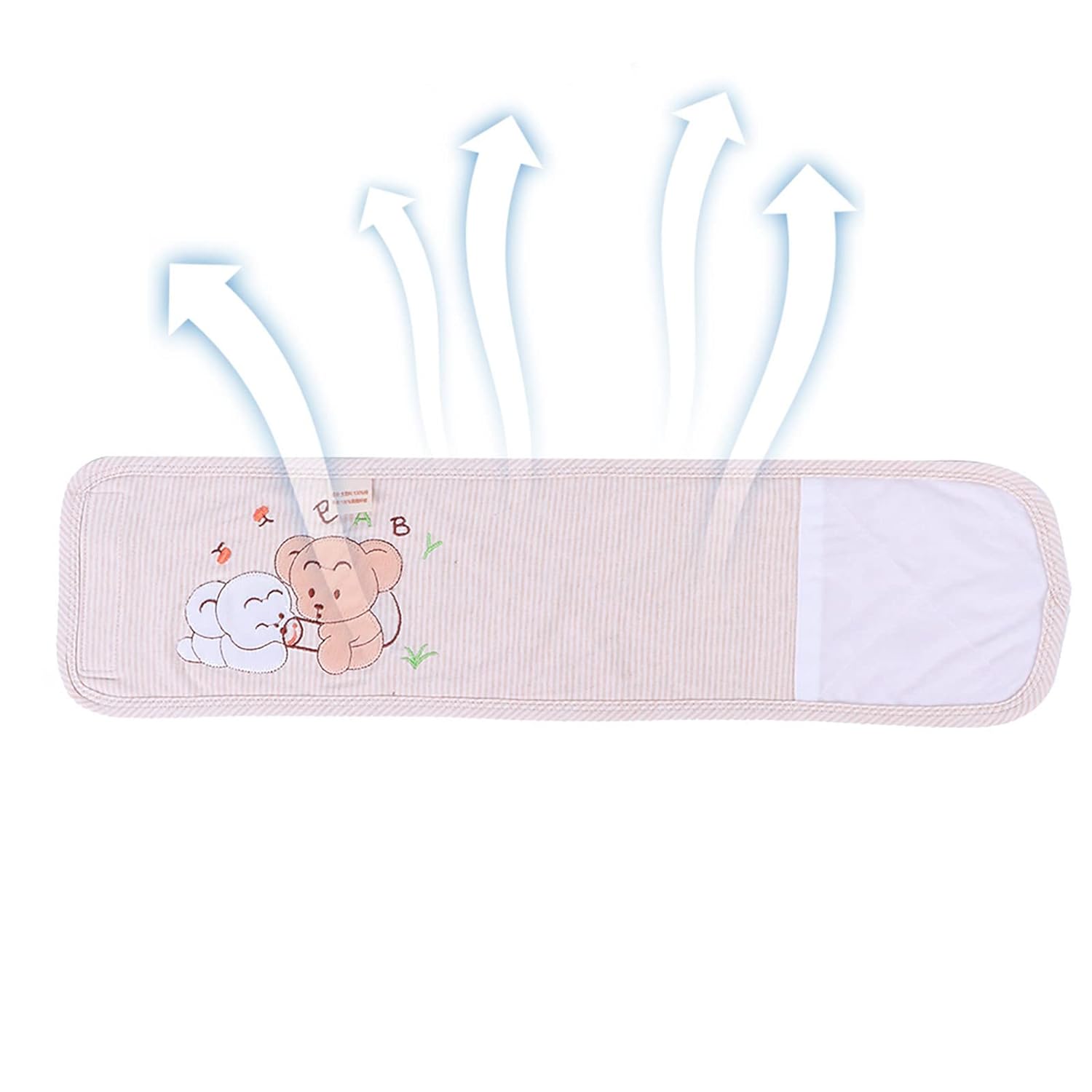 Hztyyier Cartoon Cotton Baby Infant Umbilical Cord Belly Band Baby Keep Warm Navel Belt for Toddler's Abdomen Warming and Anti-kick Care (L) - Image 1